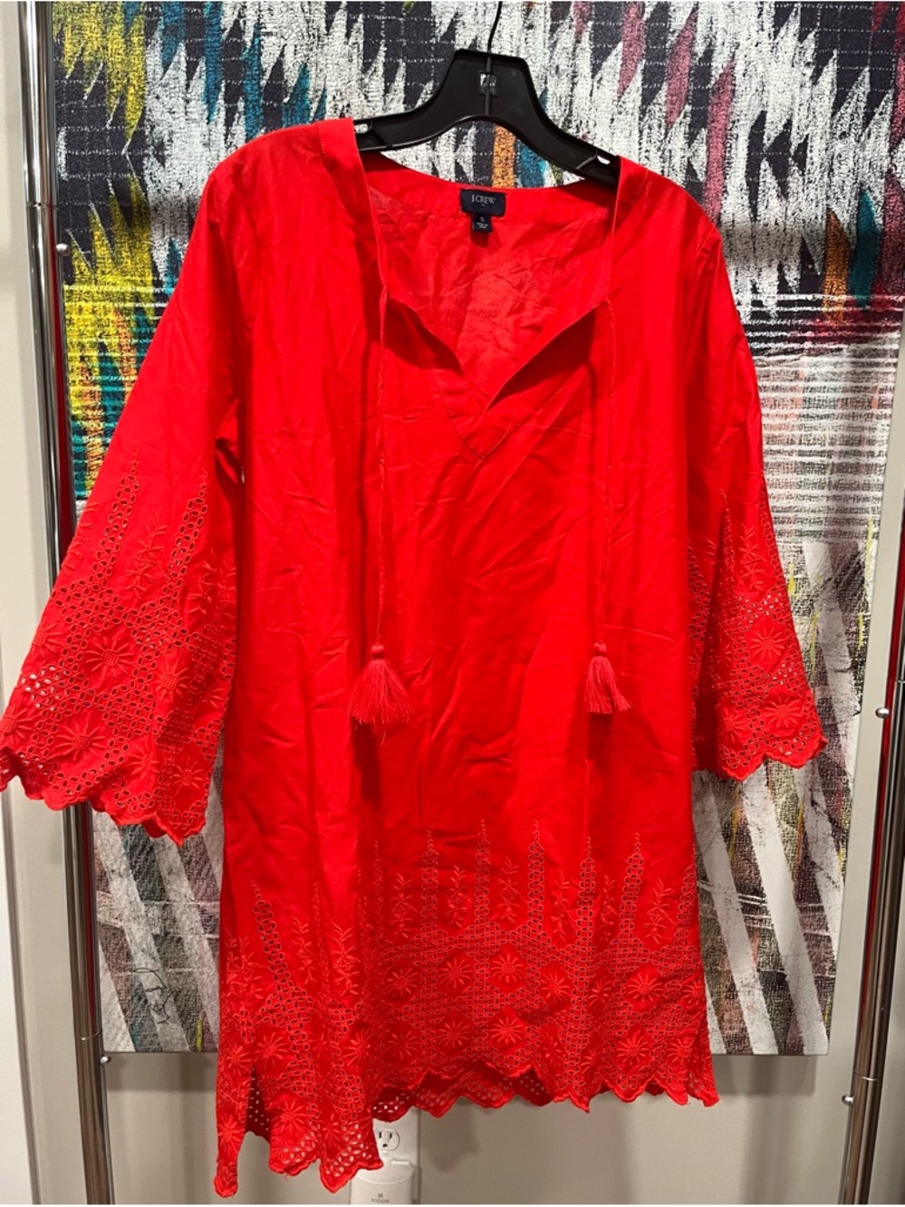 J. Crew Bright Red Women's Coverup